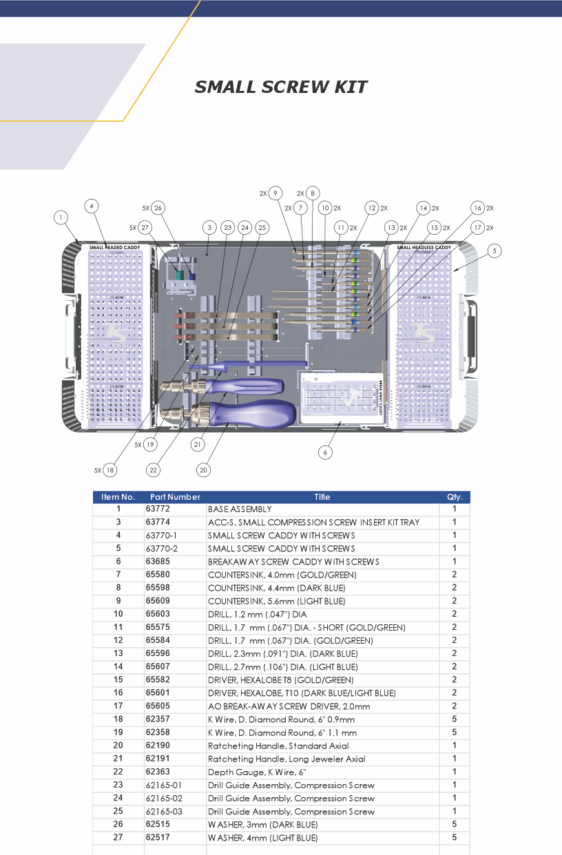 SMALL SCREW KIT